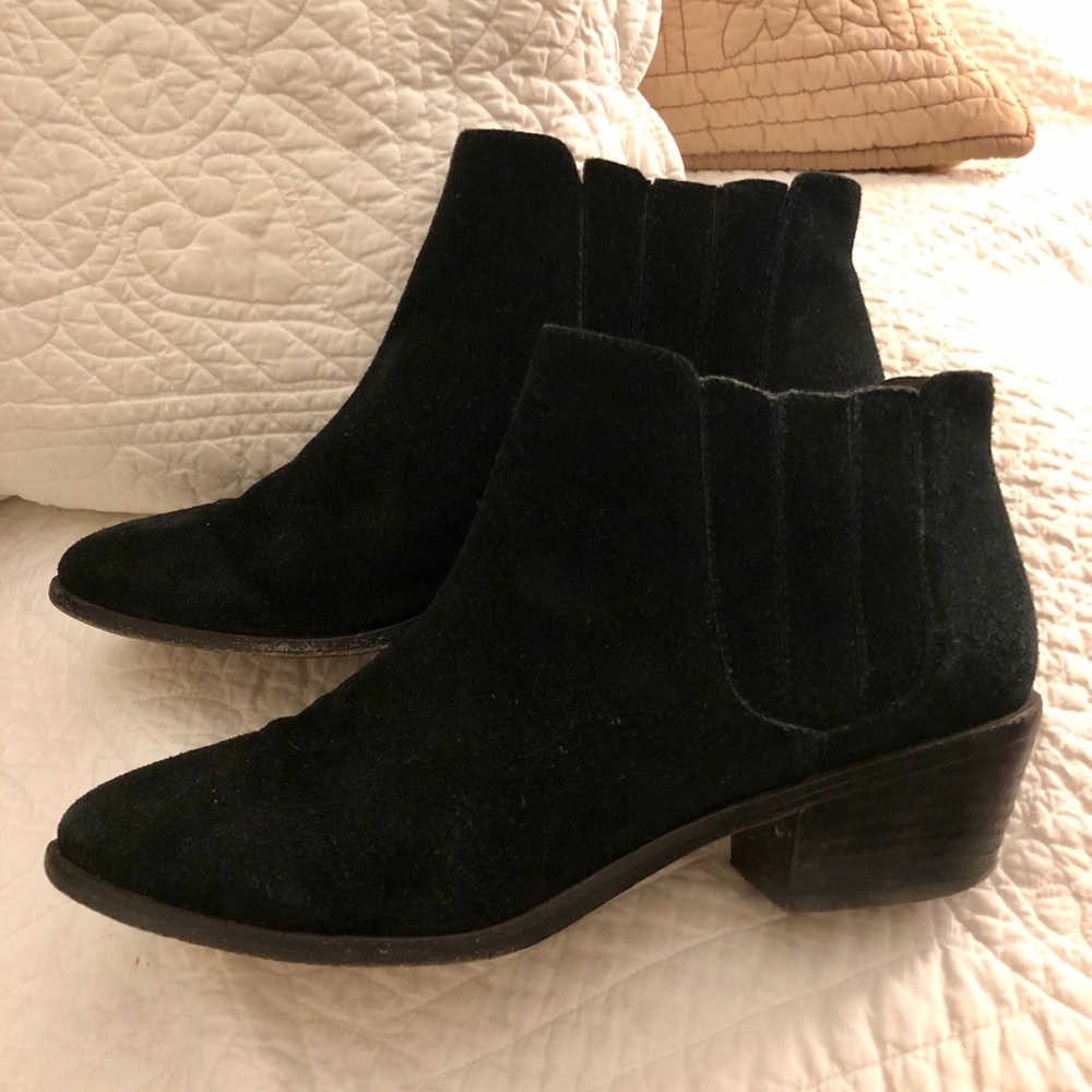 Joie suede black booties
